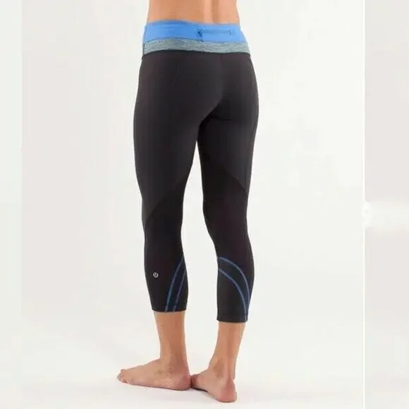 Lululemon Run Inspire Crops Size 6 Mesh Wee Are From Space Luxtreme Leggings - Picture 2 of 12